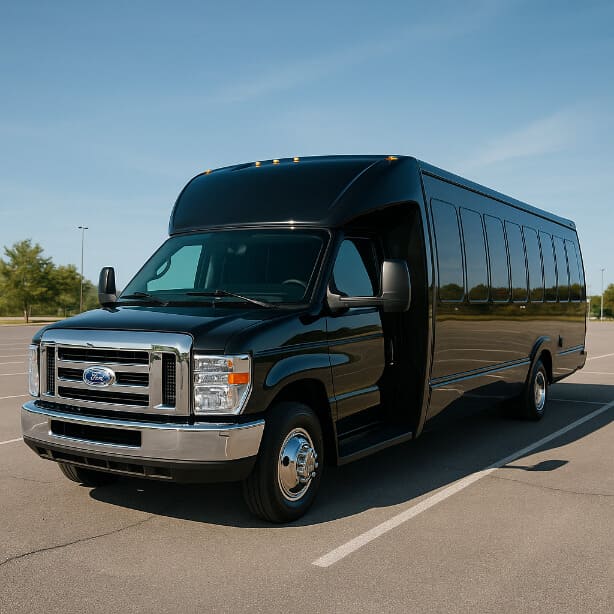 Fontana Shuttle Bus Rentals 18 Passenger Shuttle Bus