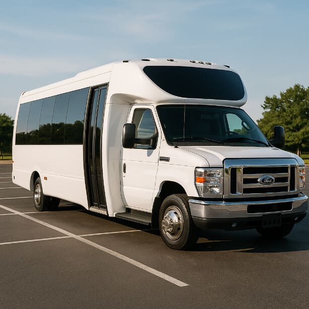 Fontana Shuttle Bus Rentals 20 Passenger Shuttle Bus